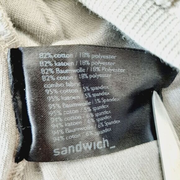 SANDWICH Soft Velvet Button Down Cardigan Gray Sz S - Picture 10 of 10